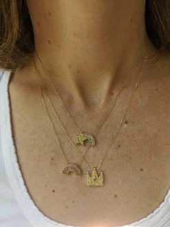 Campbell + Charlotte Juju Crown Charm Necklace