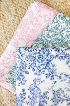 Only On The Avenue Live Toile De Jouy Tablecloth, Pink 6 Only On The Avenue Live Toile De Jouy Tablecloth, Pink