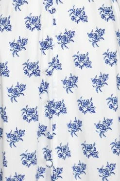 Caroline Constas Savannah Dress, Blue Toile Spot