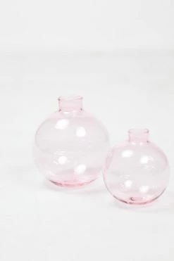 Brook Drabot Medium Blown Glass Bud Vase, Pink