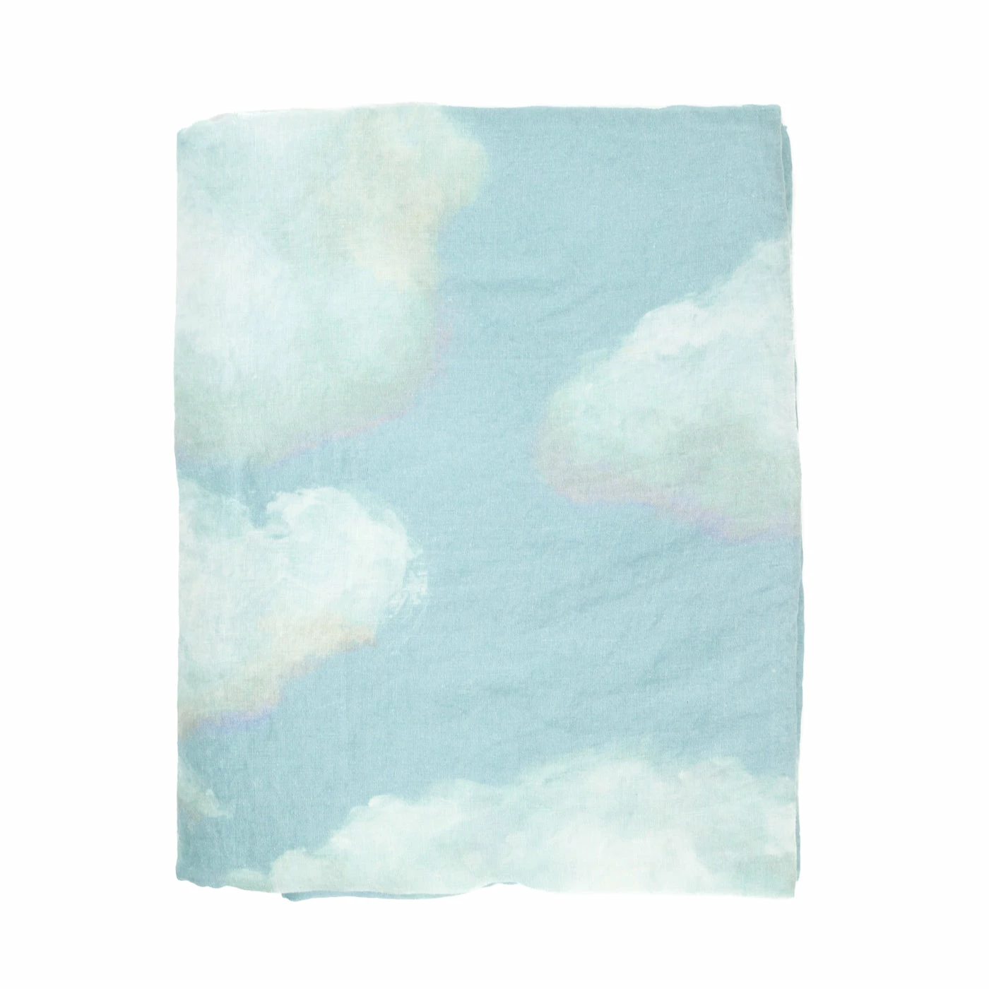 Summerill Shop New Nuages Cloud Linen Tablecloth, Sky Blue 1 Summerill Shop New Nuages Cloud Linen Tablecloth, Sky Blue