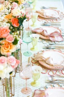 Estelle Colored Glass Live Wine Glass (Set Of 2), Mint Green