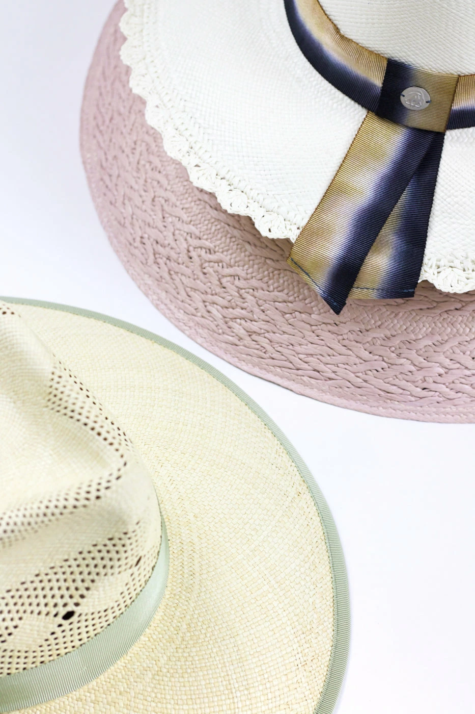 Freya Marigold Hat, Green Grosgrain Wear 2 Freya Marigold Hat, Green Grosgrain Wear