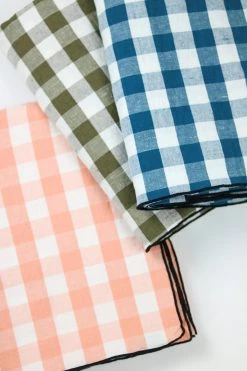 Maison De Vacances Live Gingham Tablecloth, Melon