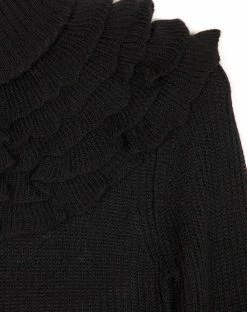 Maison Manoush Macaron Turtleneck Pullover, Black Wear