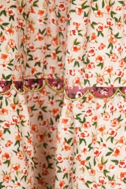 CeliaB Caoba Skirt, White Corduroy Wear