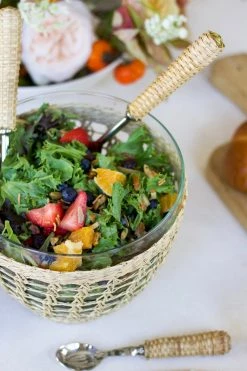 Only On The Avenue Seagrass Cage Salad Bowl, Medium Live