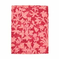 D'Ascoli Haveli Tablecloth, Red Live