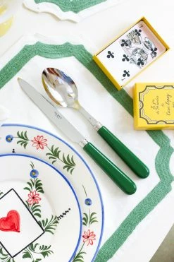 Sabre France Pop Unis Flatware, Green