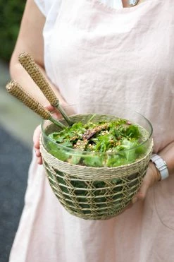 Only On The Avenue Seagrass Cage Salad Bowl, Medium Live