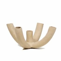 Virginia Sin Speckled Ceramic 5-Flute Vessel Live