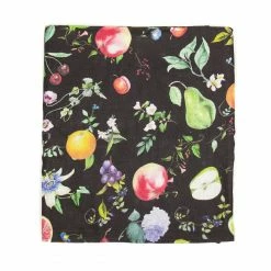 Only On The Avenue Live Persephone Tablecloth, Black