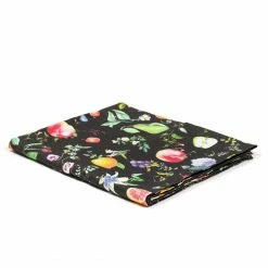 Only On The Avenue Live Persephone Tablecloth, Black