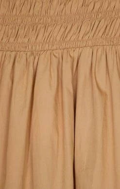 Faithfull The Brand Kiera Midi Skirt, Plain Hazelnut Wear