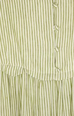 Andion Valerie Dress, Green Stripe