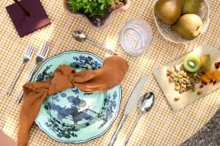 Heather Taylor Home Soho Woven Tablecloth, Goldenrod Live