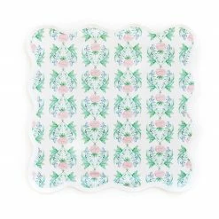 Fenwick Fields Live Square Scalloped Placemat, Garden Rose