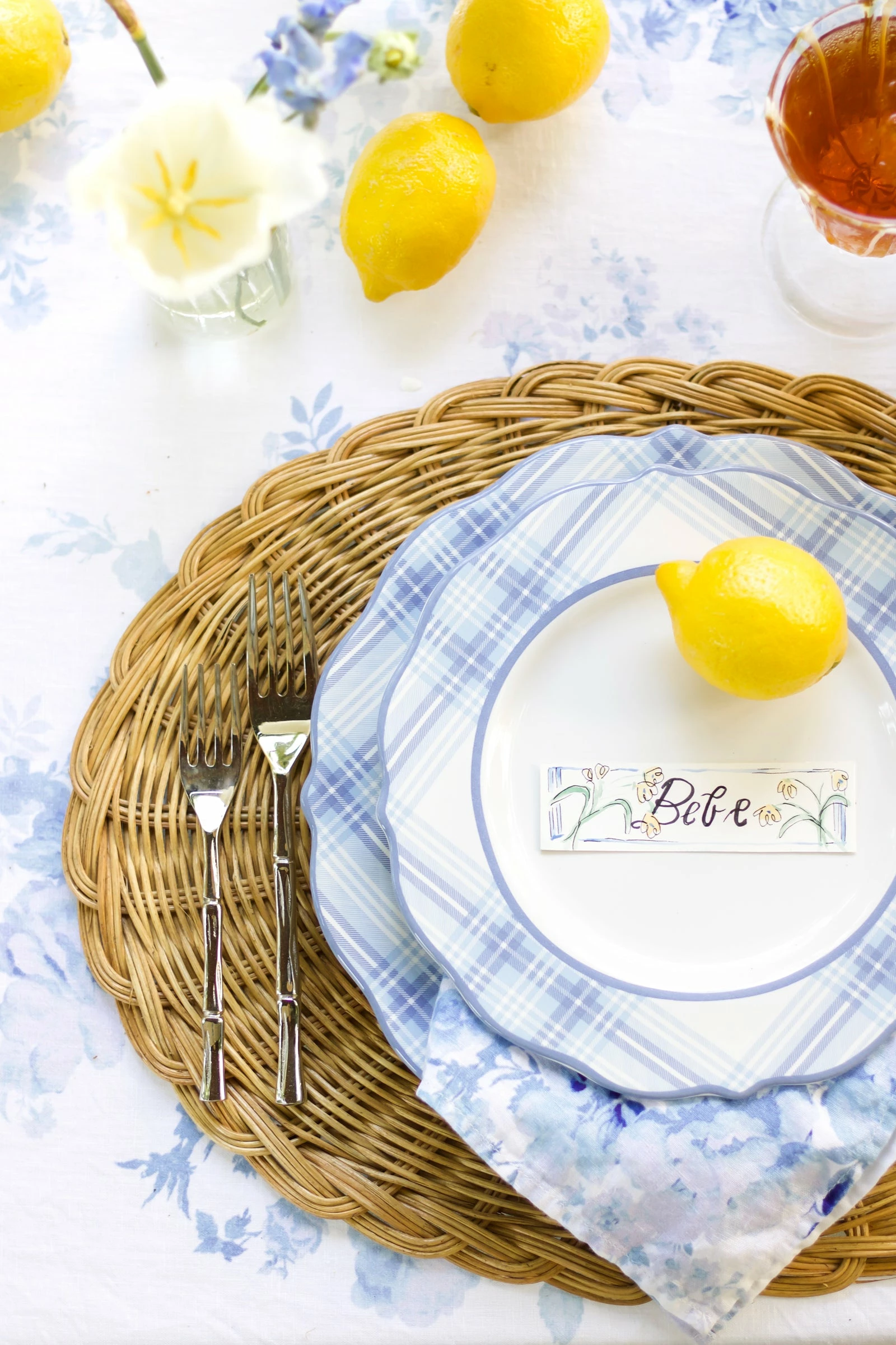 Juliska Chambray Tartan 16 Pc Set 4 Juliska Chambray Tartan 16 Pc Set