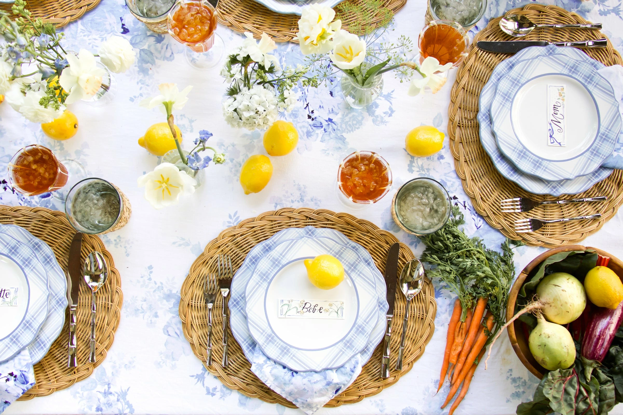 Juliska Chambray Tartan 16 Pc Set 2 Juliska Chambray Tartan 16 Pc Set