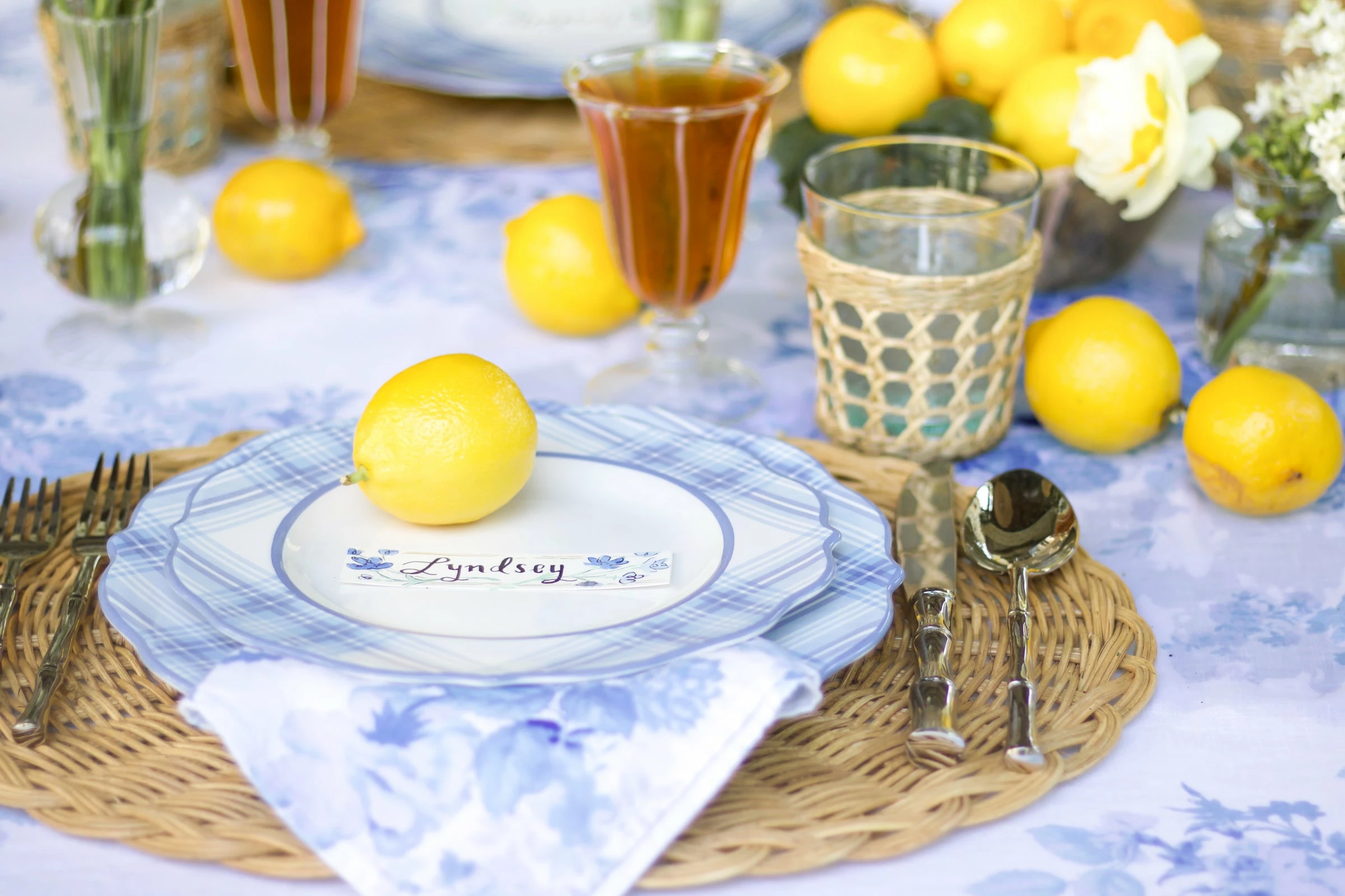 Juliska Chambray Tartan 16 Pc Set 3 Juliska Chambray Tartan 16 Pc Set