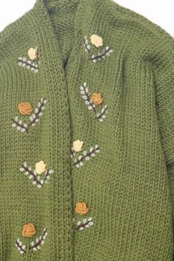 Fanm Mon New Dandi Cardigan With Orange Yellow Grey Brown Embroidery 8 Fanm Mon New Dandi Cardigan With Orange Yellow Grey Brown Embroidery