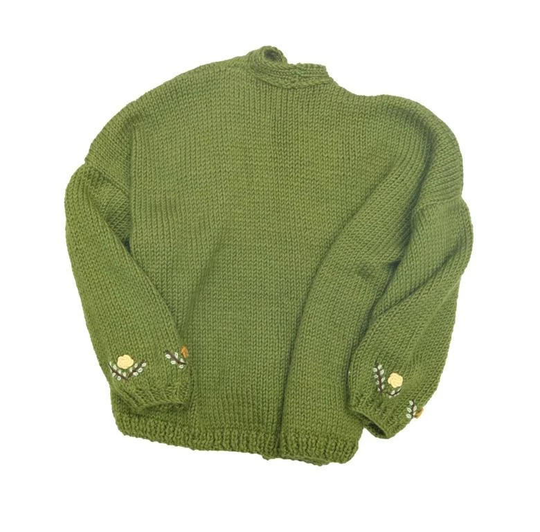 Fanm Mon New Dandi Cardigan With Orange Yellow Grey Brown Embroidery 5 Fanm Mon New Dandi Cardigan With Orange Yellow Grey Brown Embroidery