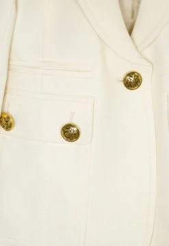 SMYTHE Wear Military Peaked Lapel Blazer, Ivory Twill