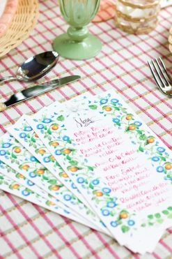 Casa Felix Mediterráneo Menus Table Accessories