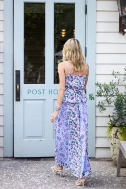 Loretta Caponi Wear Serena Skirt, Pinstriped Hydrangeas X Bouquets
