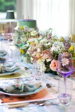 Estelle Colored Glass Live Wine Glass (Set Of 2), Blush Pink