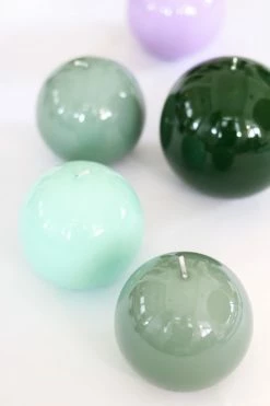 Only On The Avenue Lacquer Sphere Candle, Lilac