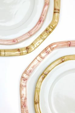 Only On The Avenue Live Bamboo Dinner Plate, Blush Pink