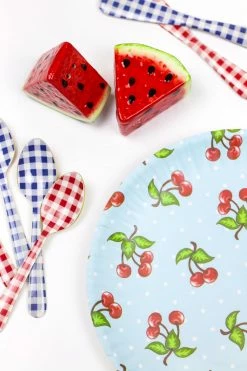 Only On The Avenue Live Melamine Snack Plate, Cherries 10 Only On The Avenue Live Melamine Snack Plate, Cherries