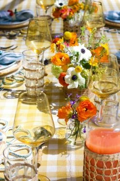 Estelle Colored Glass Live Wine Glass (Set Of 2), Yellow 15 Estelle Colored Glass Live Wine Glass (Set Of 2), Yellow