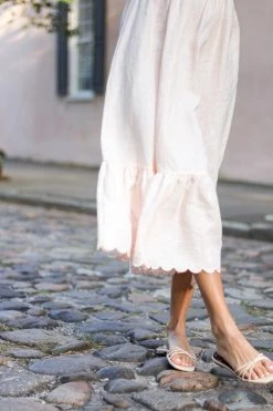 EPHEMERA Bow Tie Midi Dress, Blush