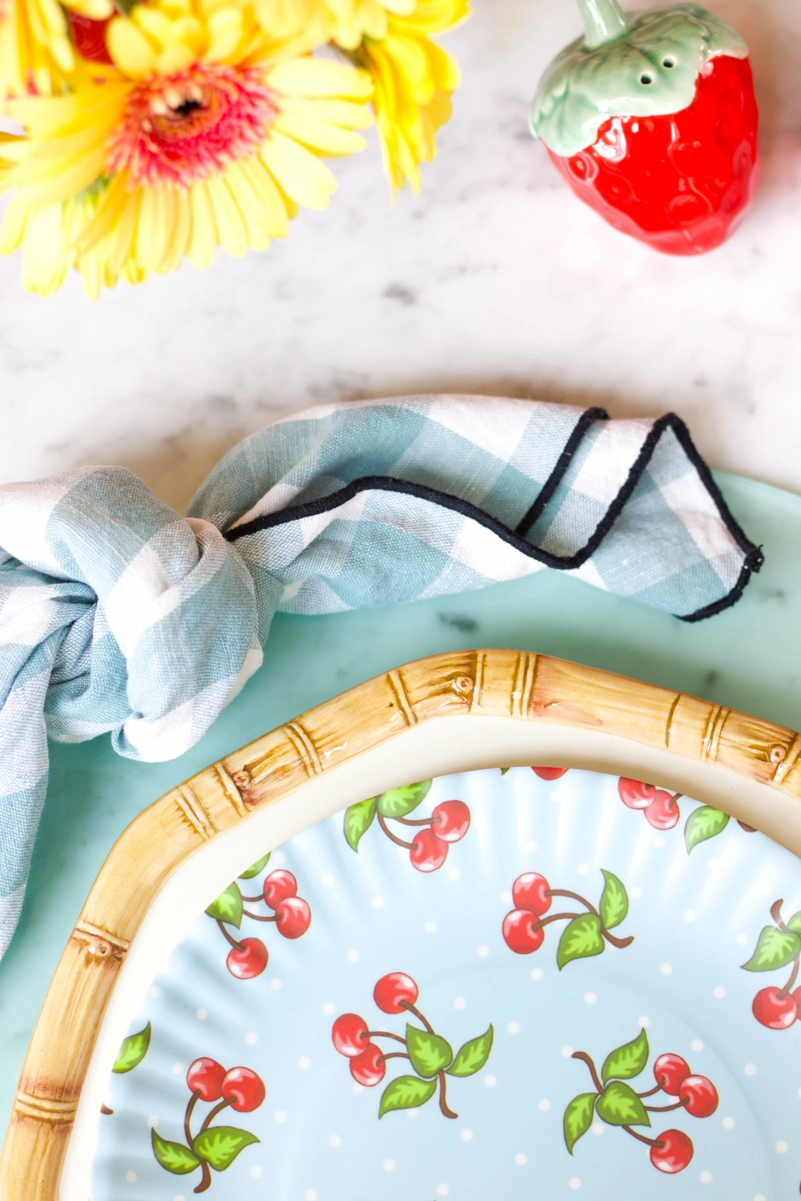 Only On The Avenue Live Melamine Snack Plate, Cherries 2 Only On The Avenue Live Melamine Snack Plate, Cherries