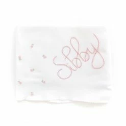 Hibiscus Linens Bundle Of Love Set, Baby Girl Gift 10 Hibiscus Linens Bundle Of Love Set, Baby Girl Gift