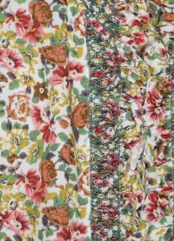 Loretta Caponi Donatella Blouse, Roses In Beige Wear