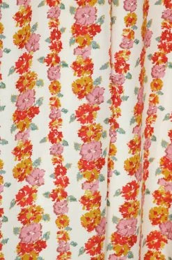 Loretta Caponi Zaira Dress, Garland On Cream