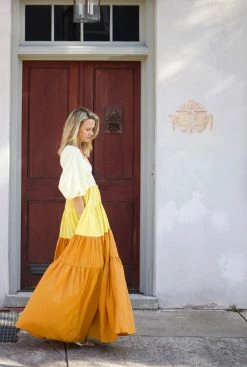 Staud Wear Meadow Dress, Sun Bleached X Wallflower X Honey