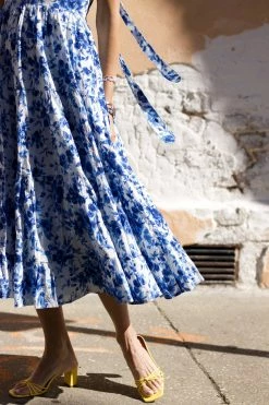 MILLE Wear Daphne Dress, Blue Bouquet 12 MILLE Wear Daphne Dress, Blue Bouquet