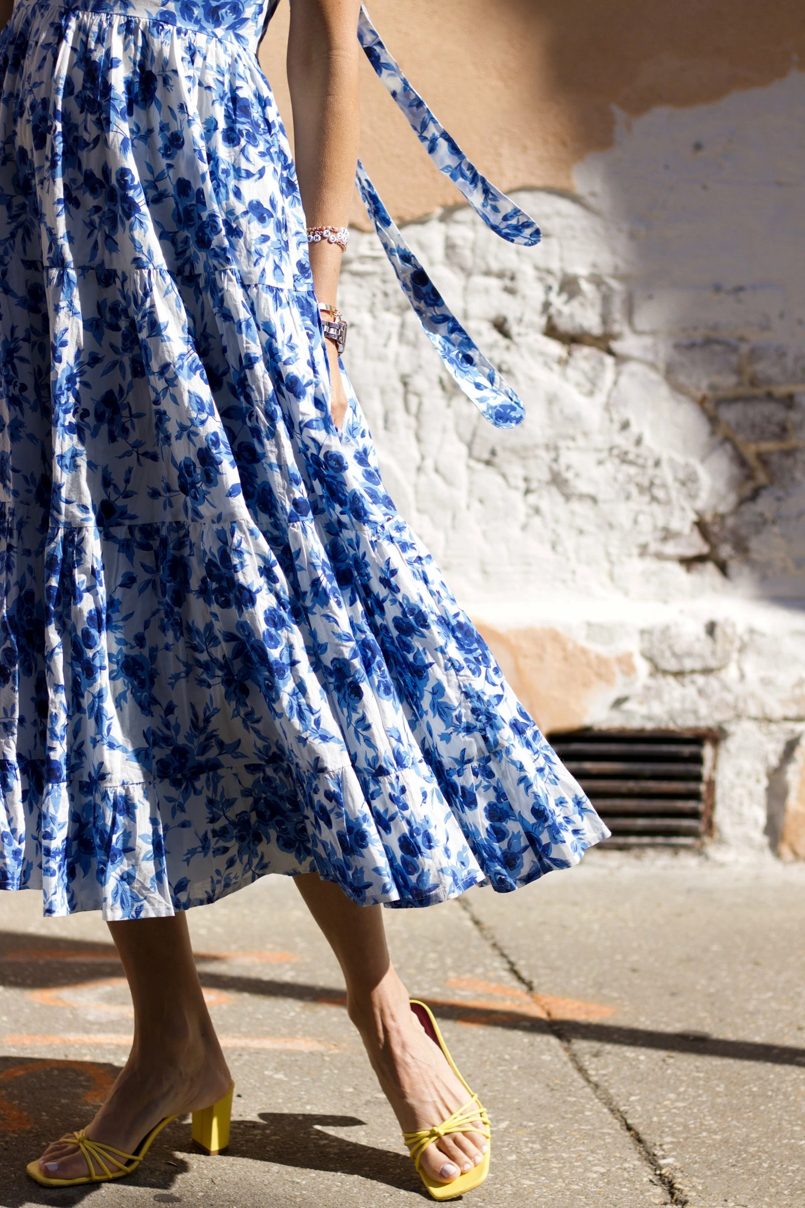 MILLE Wear Daphne Dress, Blue Bouquet 3 MILLE Wear Daphne Dress, Blue Bouquet