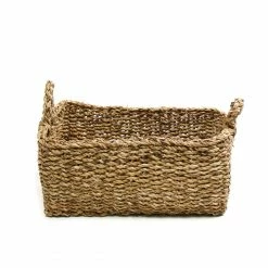 Only On The Avenue Seagrass Basket, Rectangle Live