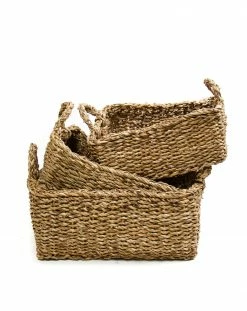 Only On The Avenue Seagrass Basket, Rectangle Live