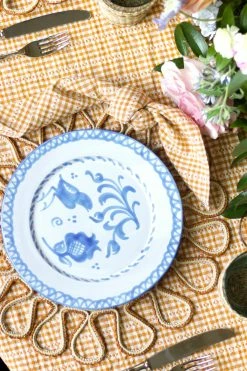 Heather Taylor Home Soho Woven Tablecloth, Goldenrod Live