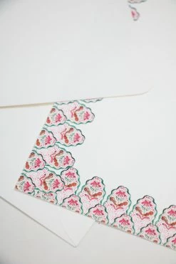 Jill Delavan Hand-painted Stationery Set, Pink Tulips Paper & Stationery