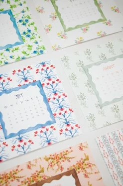 Jill Delavan Hand-painted Calendar Set Paper & Stationery