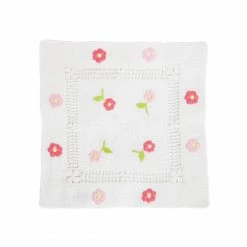 Hibiscus Linens Live Pink And Blush Flower Daisies Cocktail Napkin