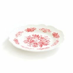 Only On The Avenue Garden Rose Melamine Plate, Red