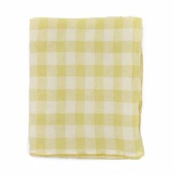 Maison De Vacances Live Gingham Vintage Tablecloth, Straw